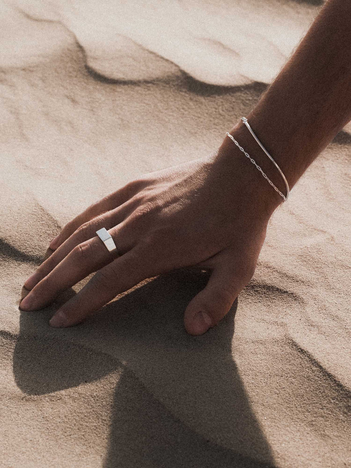 CLIP-KETTENARMBAND IN SILBER