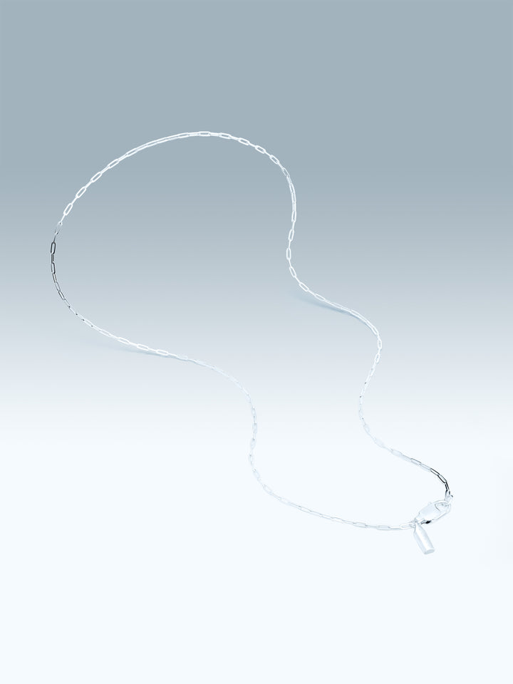 CLIP CHAIN NECKLACE IN SILVER