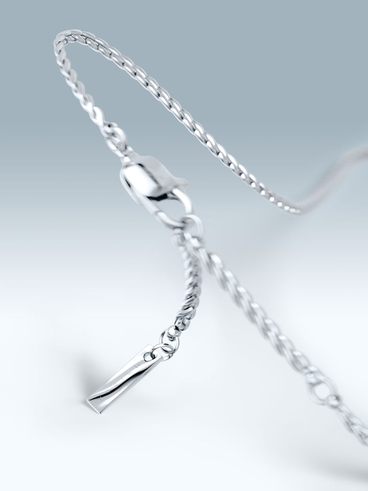 編み込みチェーンブレスレット