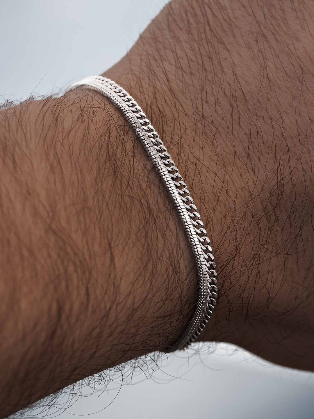 Minimal Chain Bracelet for Him Silver or Gold Finish – Vacier