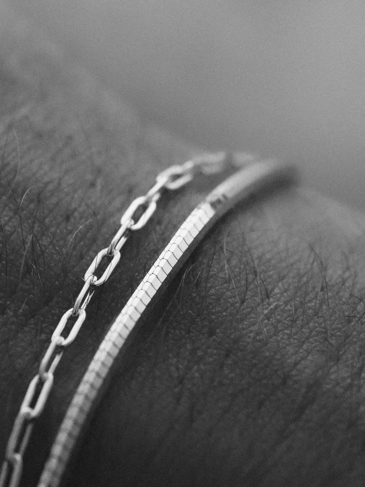 OCTAGON CHAIN BRACELET IN SILVER - Jewelry for Men – Vacier