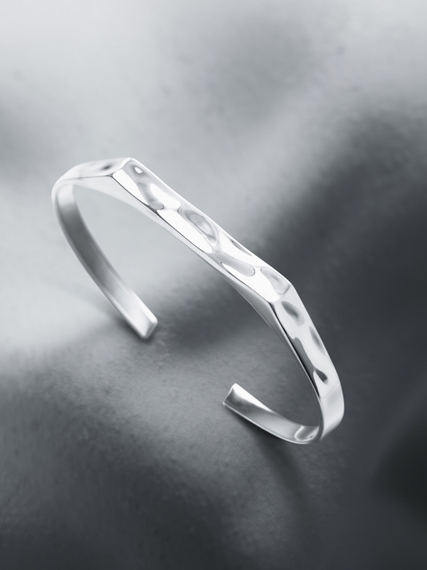 Vacier - Men's Ripple Signet 925 Silver Set