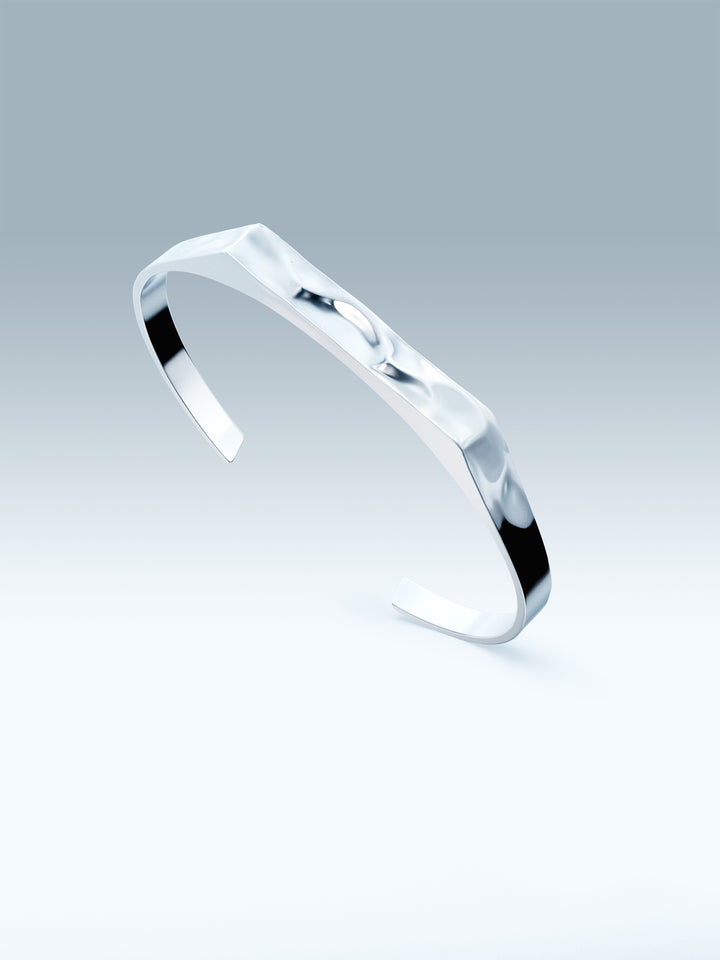 MANCHETTE RIPPLE SIGNET EN ARGENT 