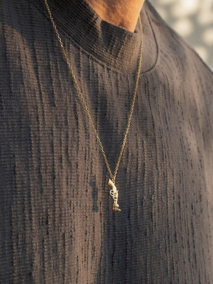 Non-Violence x 바시어 남성 체인 목걸이