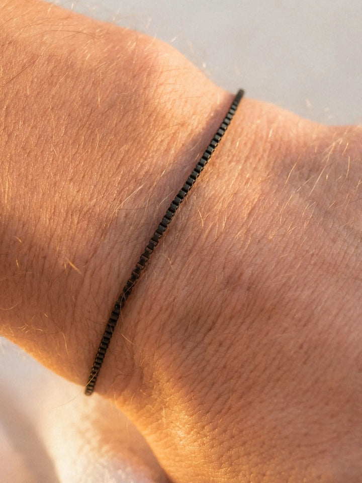 KASTENFÖRMIGES KETTEN-ARMBAND