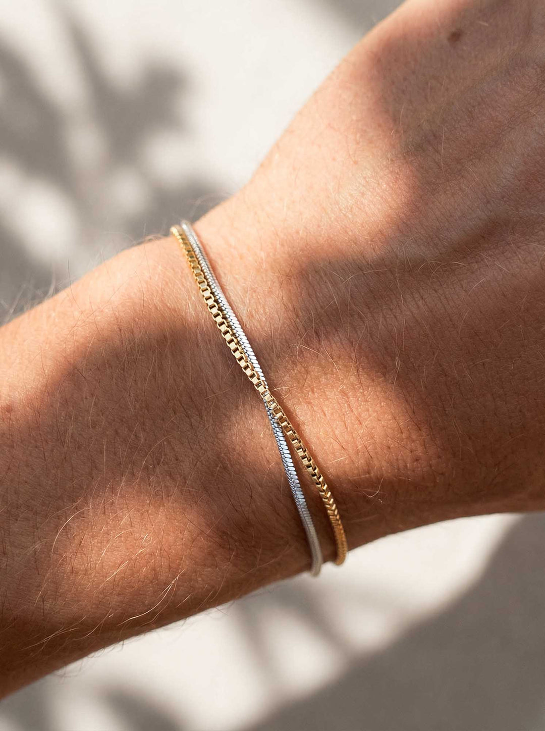 KASTENFÖRMIGES KETTEN-ARMBAND