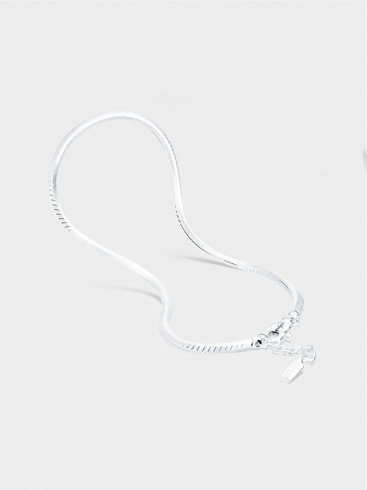 OCTAGON CHAIN BRACELET IN SILVER
