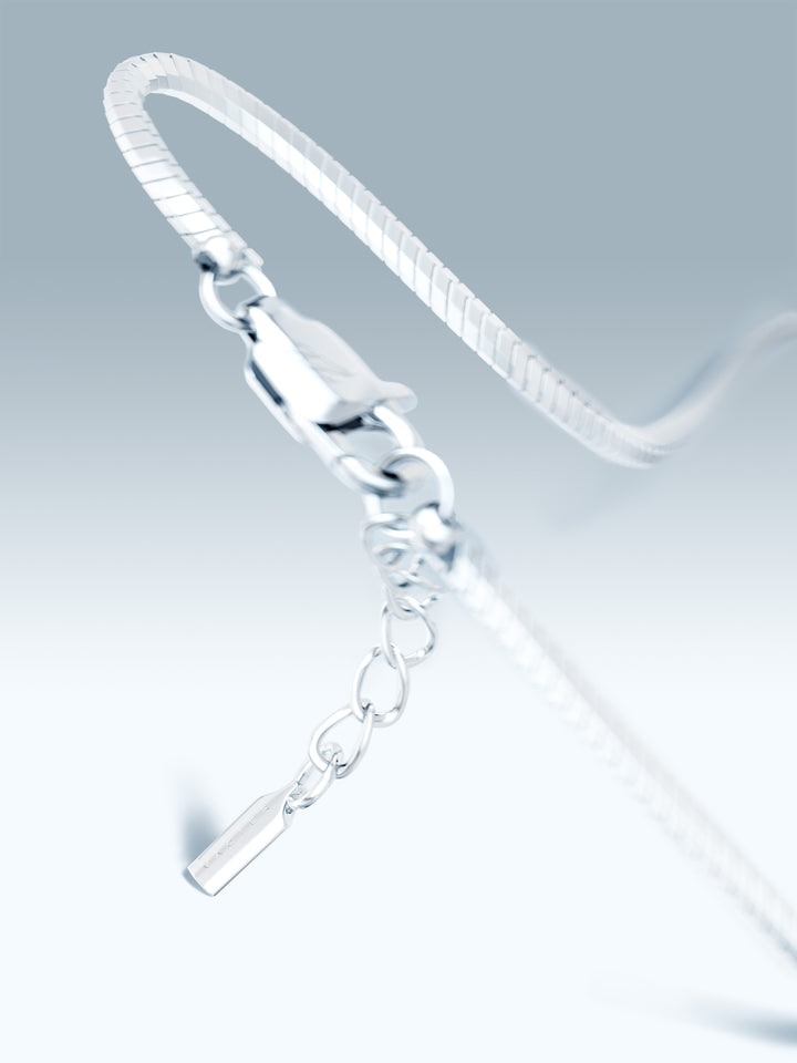 BRACELET OCTOGONE EN ARGENT