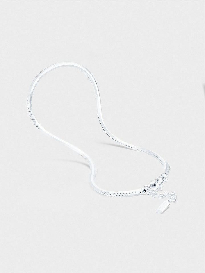 OCTAGON CHAIN BRACELET IN SILVER