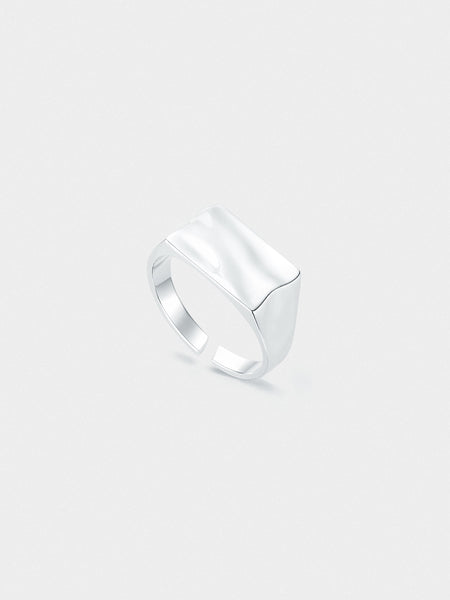Ripple Signet Ring for Men in Pure Sterling Silver – Vacier