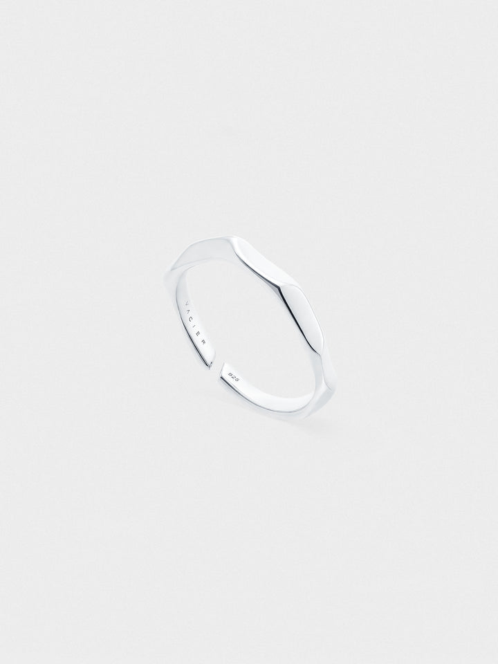 VEER RING IN SILVER