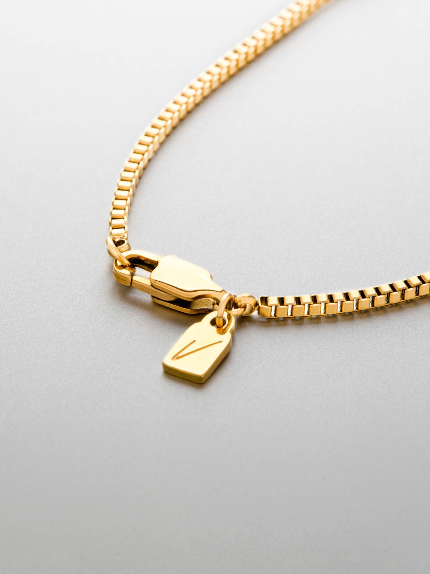 MEN- ROUNDED BOX CHAIN NECKLACE - The Littl A$229.99 A$299.99 14k Yellow  Gold Gifts Men